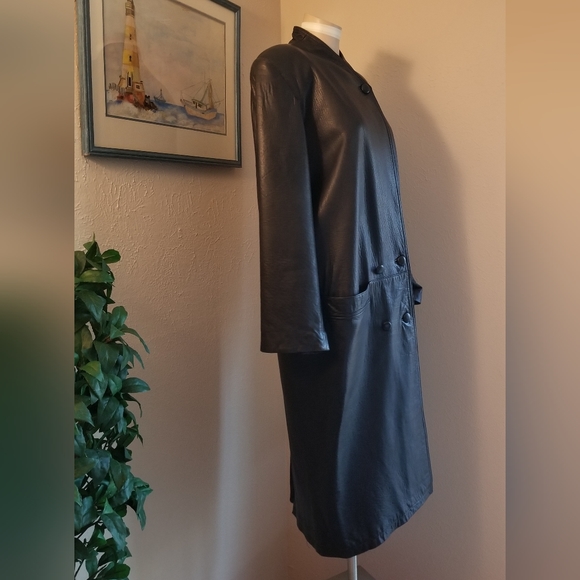 VTG HILLARY PAIGE Women's Leather Coat - Picture 6 of 8